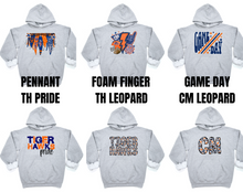 Load image into Gallery viewer, Tigerhawks Grey Hoodie Options 1
