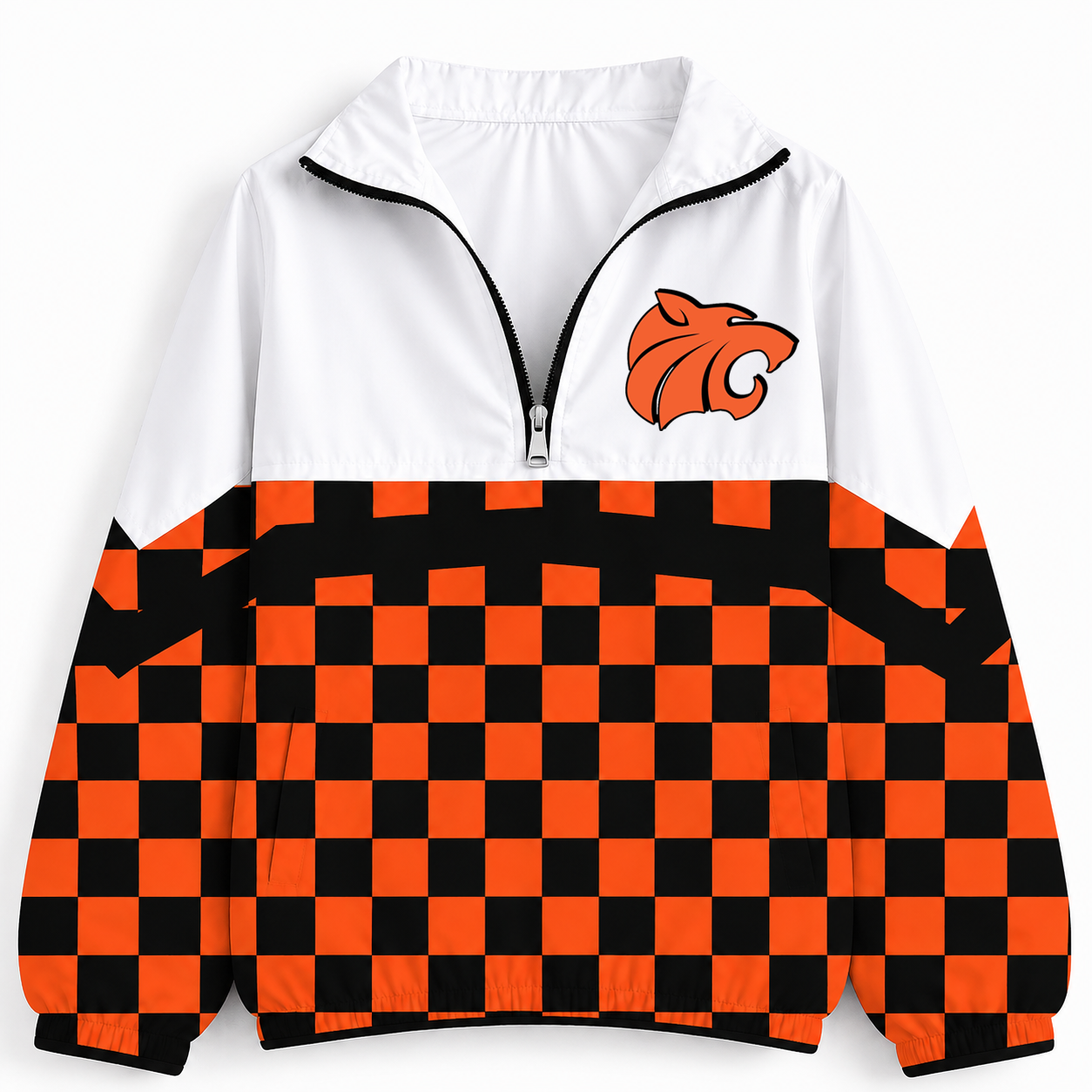Grinnell Checkered Windbreaker