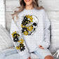 Iowa w/sleeve Grey Crewneck Sweatshirt