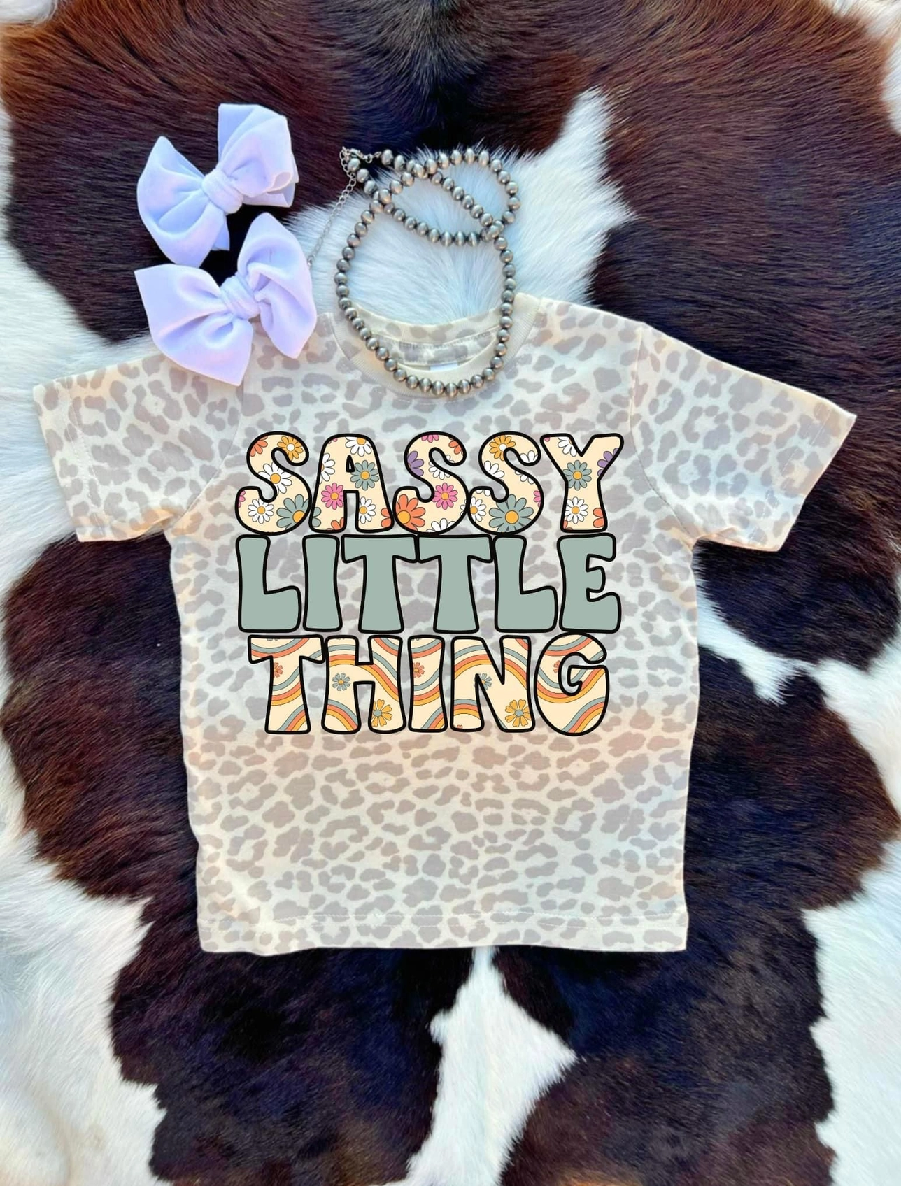 Sassy Little Thing Toddler/Youth Unisex Leopard Tee