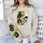 Iowa w/sleeve Sand Crewneck Sweatshirt