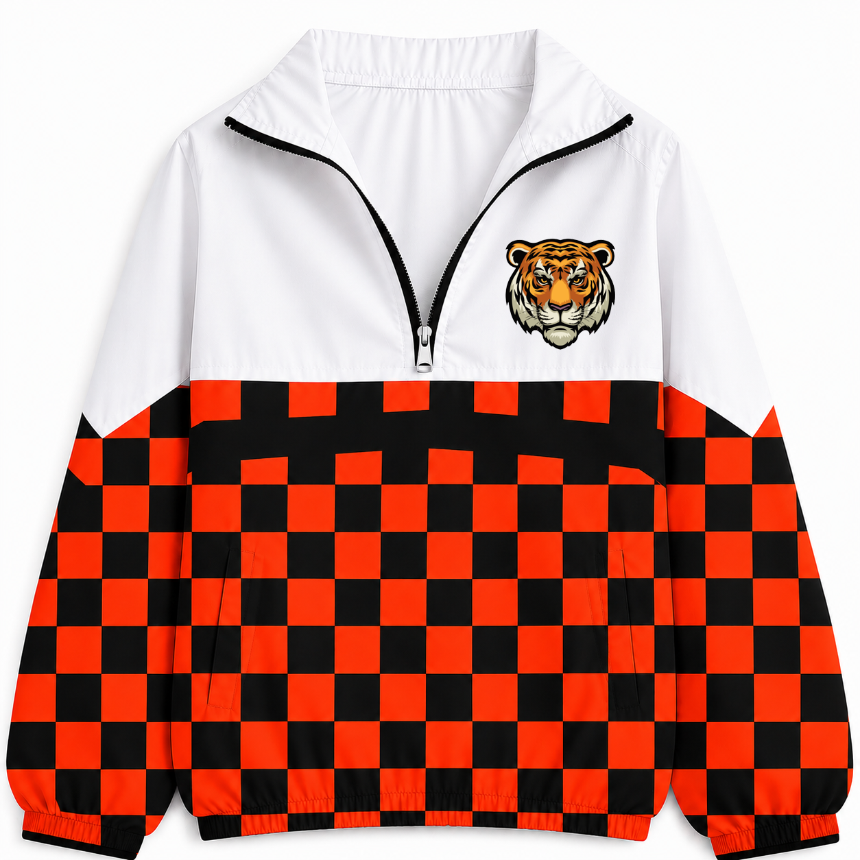 Iowa Valley Tiger Checkered Windbreaker