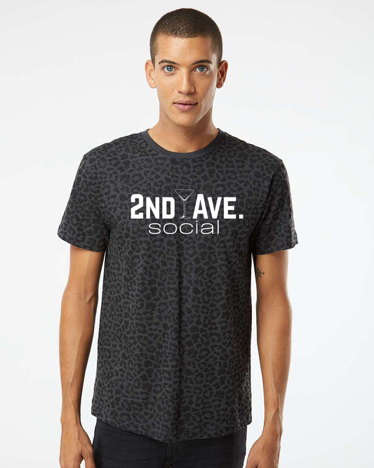 2nd Ave Leopard Logo Tee