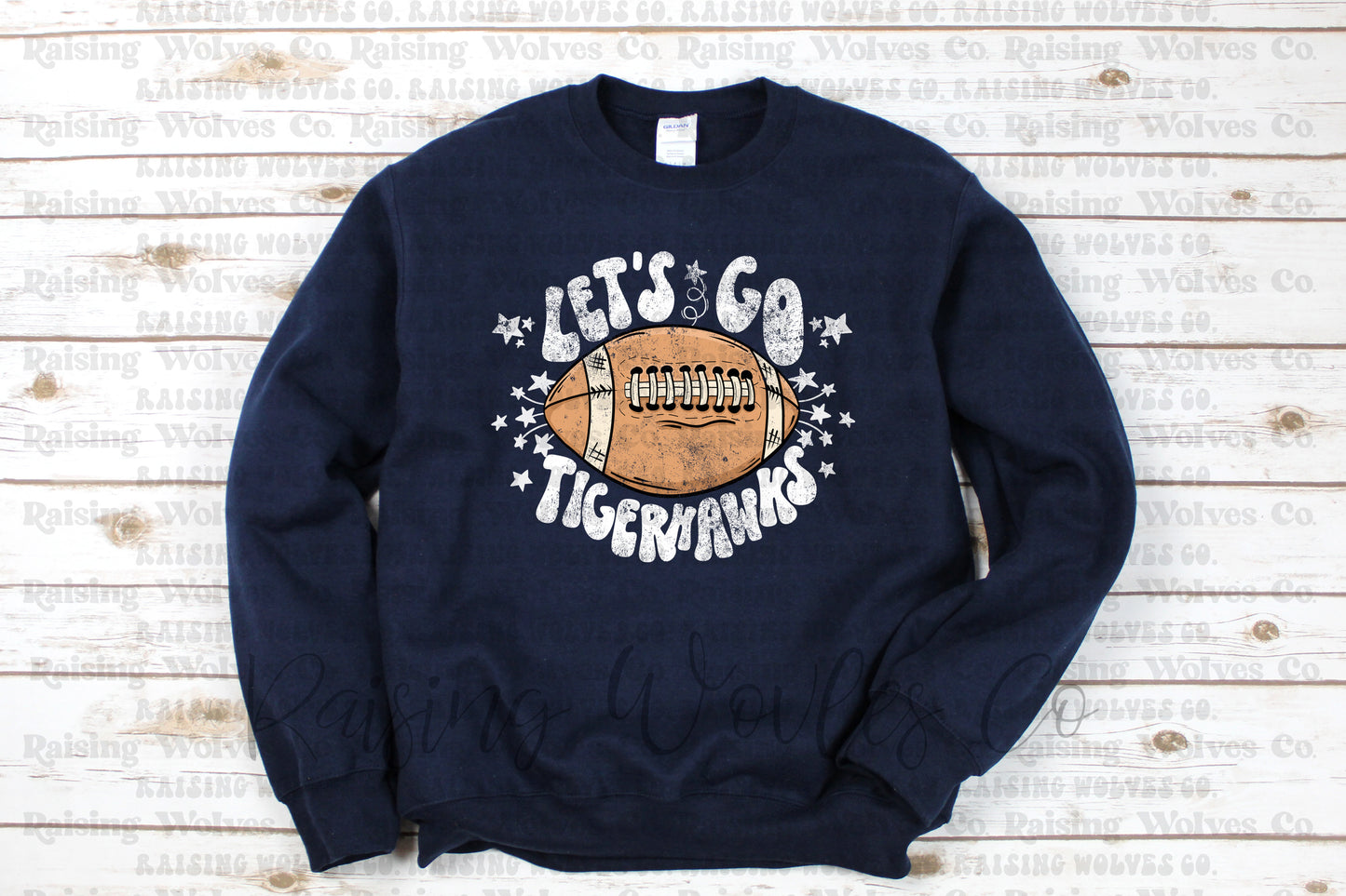 Lets Go TH Football Navy Shirt