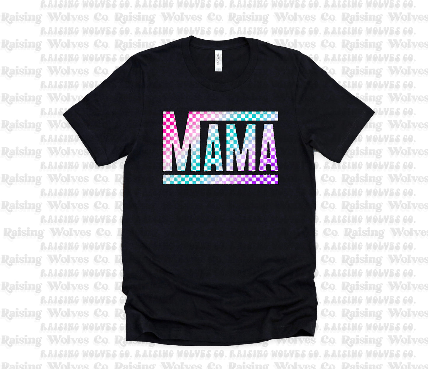 Mama Checkered Tee