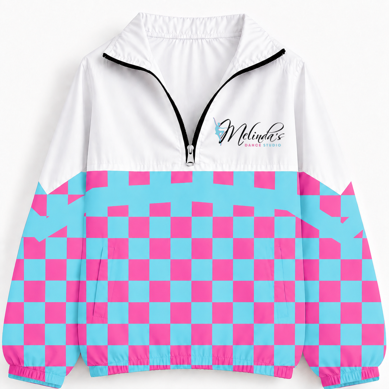 Melindas Checkered Windbreaker