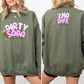 2nd Ave Social Dirty Soda Fan Club Military Green Crewneck Sweatshirt