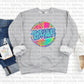 Neon TH Circle Grey Crewneck Sweatshirt