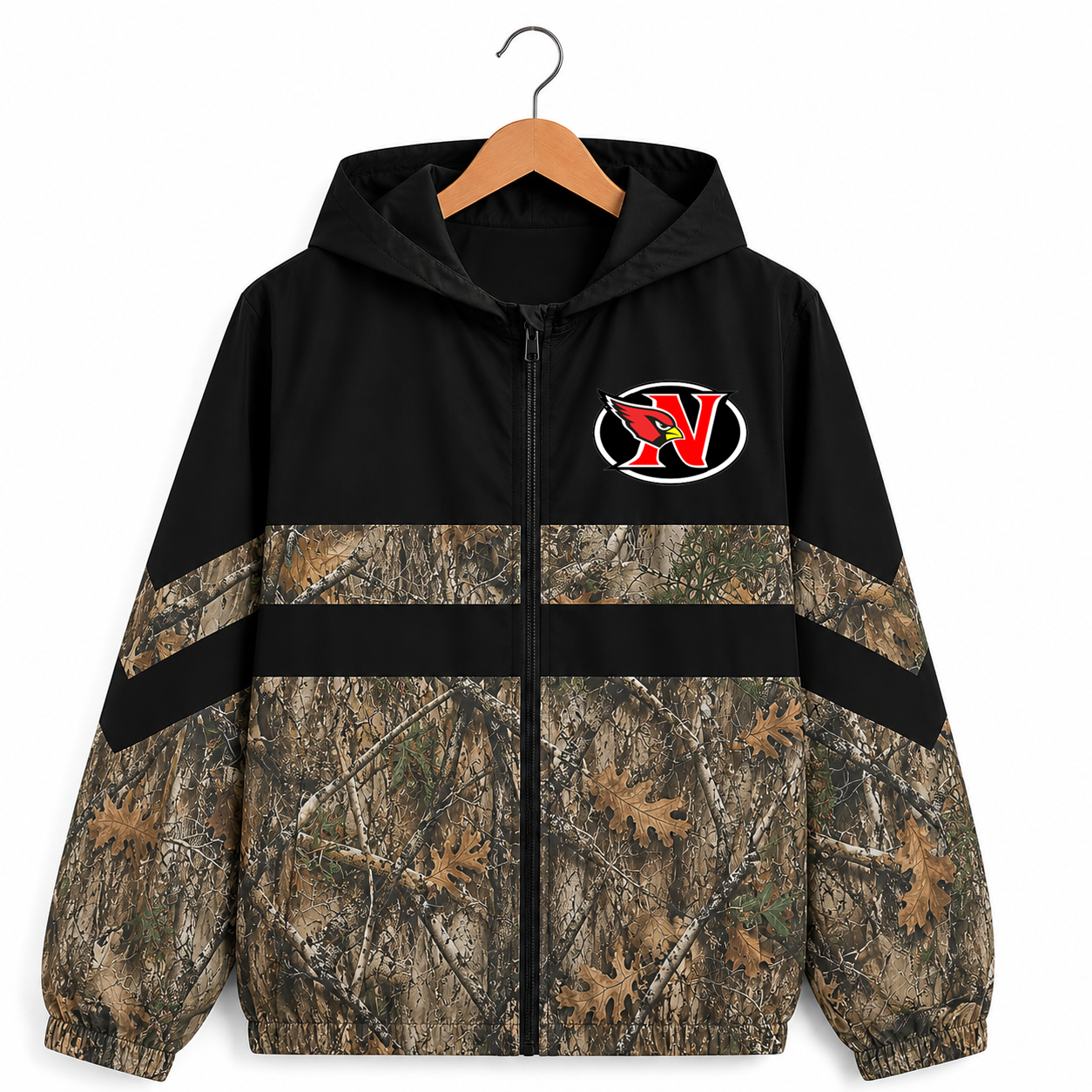 Newton Camo Logo Full Zip