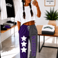 Norwalk Two-Tone Pants with Design