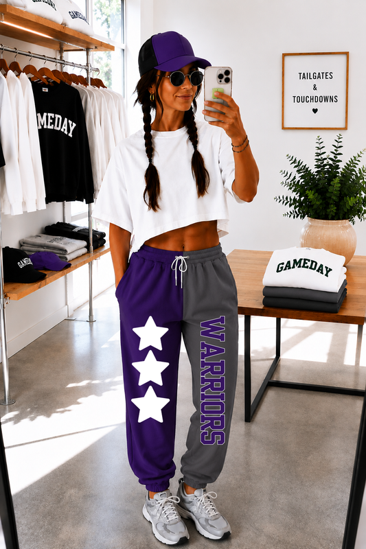 Norwalk Two-Tone Pants with Design