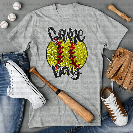 Softball Game Day Collage Tee/Long Sleeve/Crew/Hoodie
