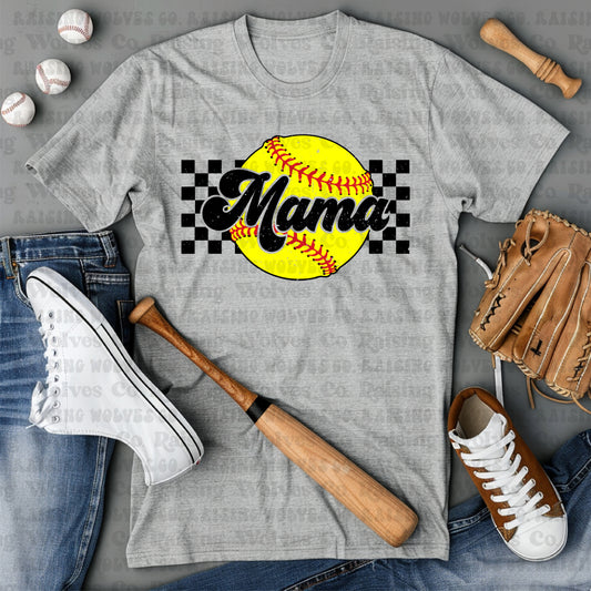 Softball Mama Tee/Long Sleeve/Crew/Hoodie