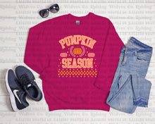 Load image into Gallery viewer, Varsity Pumpkin Season Crewneck Sweatshirt

