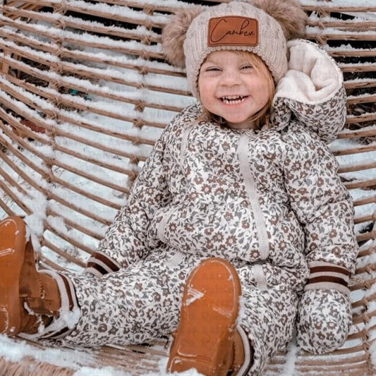 Custom Kids Double Faux Pom CC Beanie