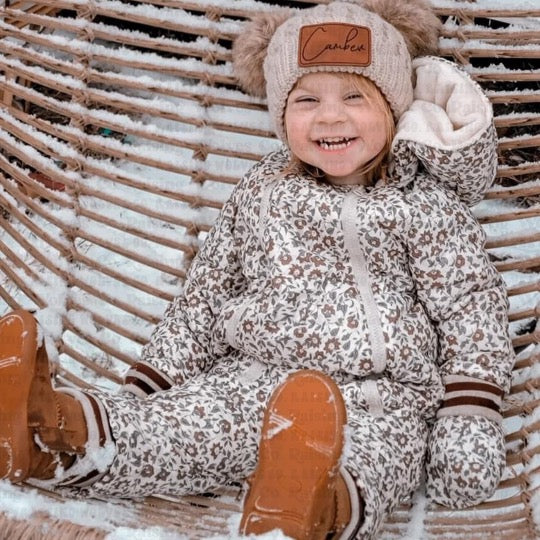 Custom Kids Double Faux Pom CC Beanie