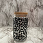 Leopard Beer Can Glass