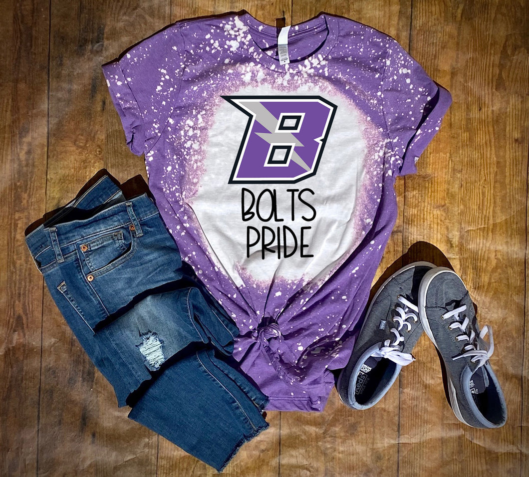 Bolts Pride Bleached Tee
