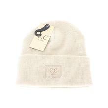 Load image into Gallery viewer, Personalized Leather Patch Baby/Kids CC Classic Oversized Beanie
