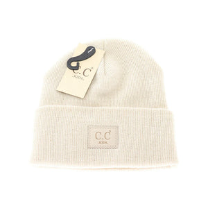 Personalized Leather Patch Baby/Kids CC Classic Oversized Beanie