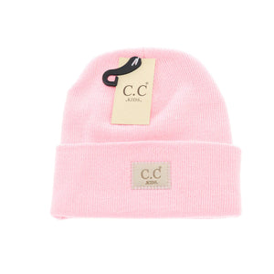 Personalized Leather Patch Baby/Kids CC Classic Oversized Beanie