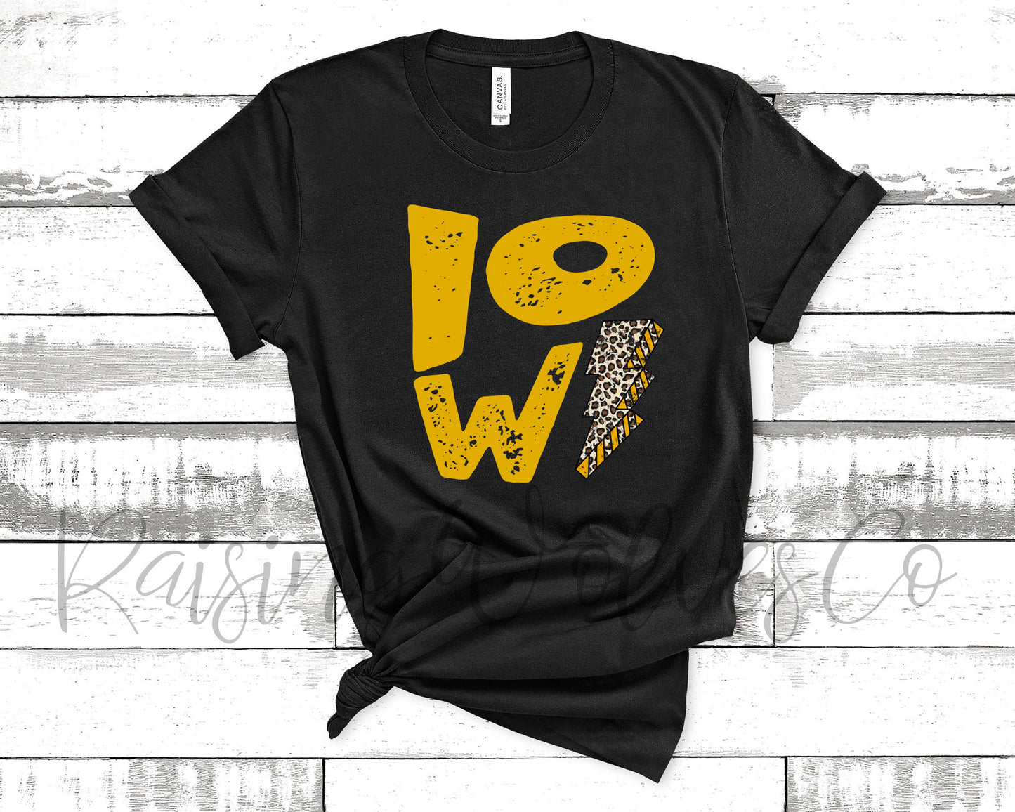 Iowa Black Unisex Tee