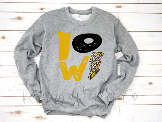 Iowa Grey Crewneck Sweatshirt