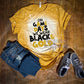 Black and Gold Bleached Tee