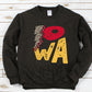 Iowa Black Crewneck Sweatshirt