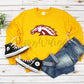 Mustangs Baseball Club Unisex Crewneck Sweatshirt Gold