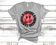 Load image into Gallery viewer, Cardinals Choose Kindness Grey Tee- Aurora Heights PTA Fundraiser

