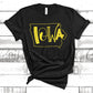 Iowa College Football //State Tee// Unisex Custom Shirt//Home Shirt// Customizable// Adult Graphic Tee// Spirit wear// College Team