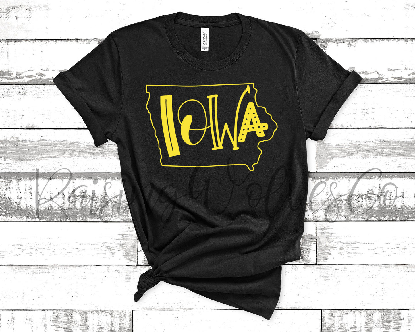 Iowa College Football //State Tee// Unisex Custom Shirt//Home Shirt// Customizable// Adult Graphic Tee// Spirit wear// College Team