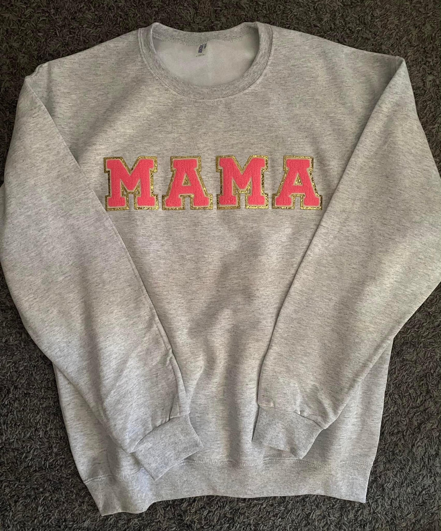 Mama Chenille Patch Sweatshirt