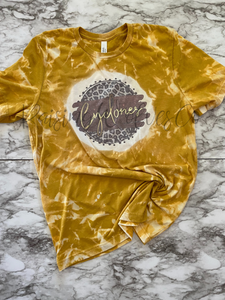 Football Tee// Cyclones // Bleached