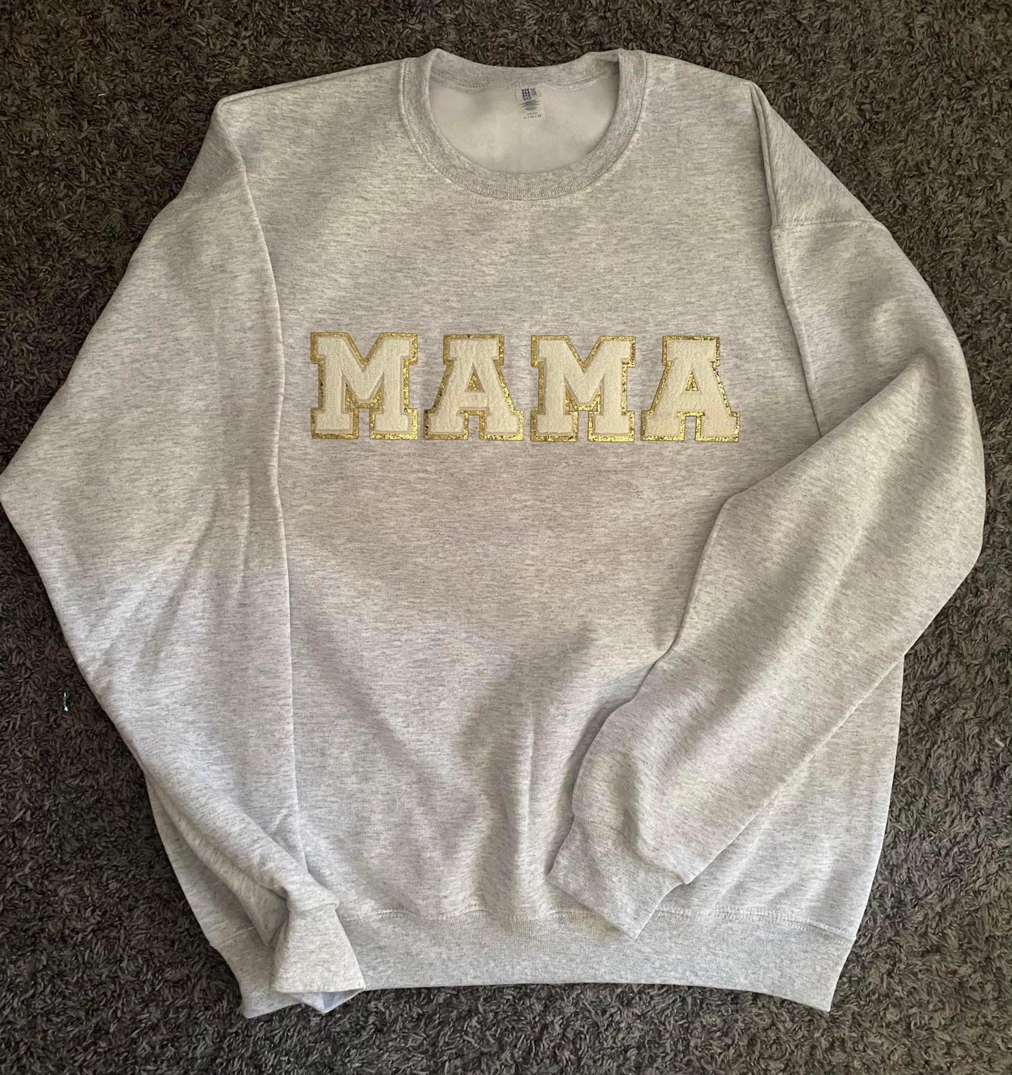 Mama Chenille Patch Sweatshirt