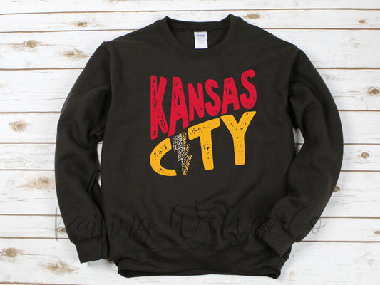 KC Black Crewneck Sweatshirt