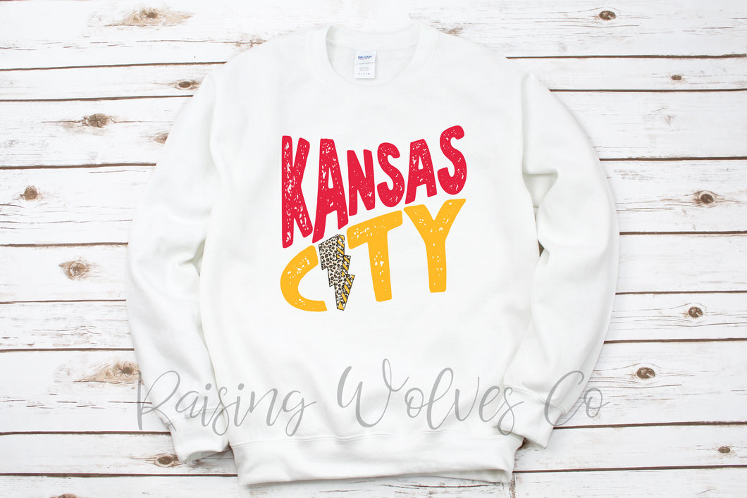 KC White Crewneck Sweatshirt