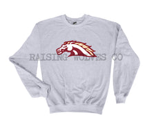 Load image into Gallery viewer, Mustangs Baseball Club Unisex Crewneck Sweatshirt Grey

