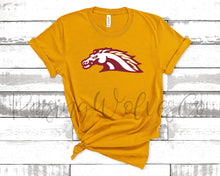 Load image into Gallery viewer, Mustangs Baseball Club  Unisex Tee Mustard
