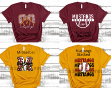Load image into Gallery viewer, YOUTH Mustangs Tee- Your choice of Design
