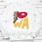 Iowa White Crewneck Sweatshirt